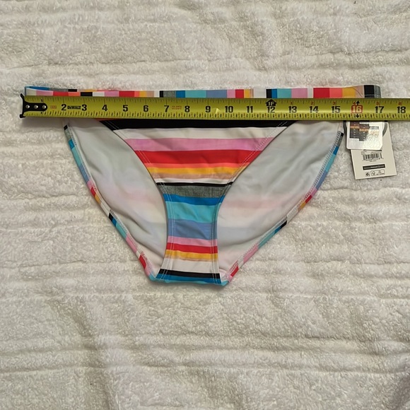 NWT No Boundaries striped multi colored bikini bottom in size L - Picture 6 of 9